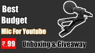 Best Lapel MIC for YouTube  Cheap Collar Microphone Unboxing, Review & Giveaway | Rs. 99 | Hindi