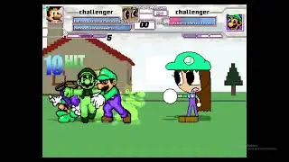 HEROLUIGI MUGEN:Abood mohammed and hero luigi survival mode