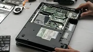 Fujitsu Siemens Amilo PA 1510 CPU replacement disassembly video, take a part, how to open
