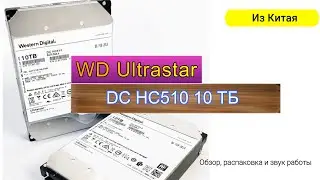 WD Ultrastar DC HC510 10 ТБ Небольшой обзор и звуки работы.