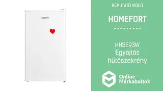 HOMEFORT HHSE93W | Egyajtós hűtőszekrény bemutató videó