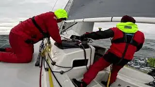 PNW Offshore Sailboat Race - day 1 from J120 Margaret II May 16 2024 - from slow wind to high wind