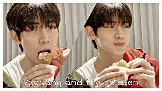 Yeosang and The chicken (featuring Hongjoong)