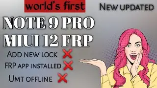Redmi Note 9 Pro Google Account/FRP Bypass |Android 10 Q |MIUI 12 Without PC |2021
