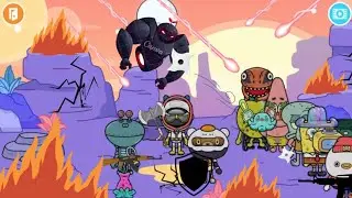 SpongeBob and Friends defeat and Evil Robot😈👹🤖😱😱#youtubevideos #spongebobandfriends #tocaboca