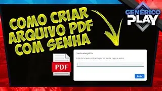 Como criar um arquivo PDF com senha - Atualizado!