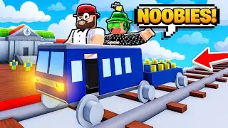 TRAIN WITH MINIATURES OF NOOBS in ROBLOX! (Cart Ride Extreme)
