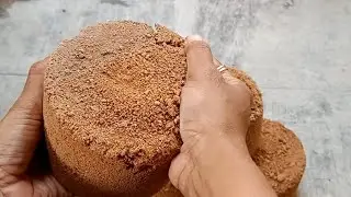 Golden red sand #floorcrumbling #satisfying 🩷