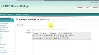 Adding a weblink - WeLCom Moodle 2.3