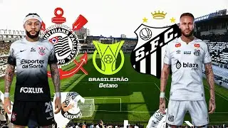 SANTOS X CORINTHIANS | ULTRA REALISTIC 4K | BRAZILIAN CHAMPIONSHIP 2025 | DEPAY X NEYMAR | EFOOTB...