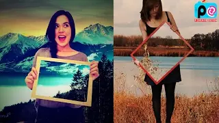 Tutorial Cara Edit Transparan Frame (Invisible Effect) Dengan Picsart