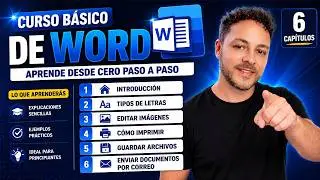 🔵 BASIC WORD COURSE FOR BEGINNERS: writing, fonts, printing, saving and sending by email