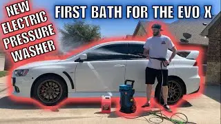 First Bath For The EVO X / Washing All the Cars With MrLiance Electric Pressure Washer