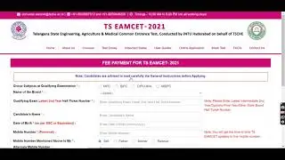 TS EAMCET 2021 Application (Started) -How to Fill TS EAMCET 2021 Application Form Step by Step Guide