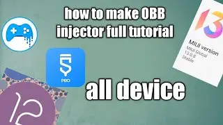 how to make copy assets file obb in all device directly, injector full  video#sketchware #injector