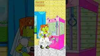Steve: where is my toilet paper?😭 Will You help Him Claw Machine(Prank?) Animation #funny #minecraft