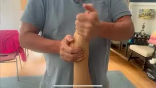 Massage for Scoliosis. Brandon massaging Faina in Vermont. Correcting Scoliosis through foot massage