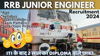 Railway JE Vacancy 2024 Full Details🔥 // KRISHNA MEENA