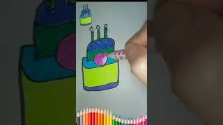 Нарисовать торт для детей / Drawing a cake for kids