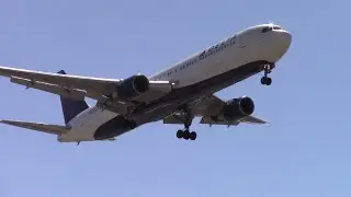 *Two Diffrent Angles* Delta Airlines Boeing 767-300 [N128DL] landing at LAX