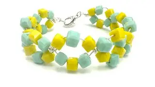 Make It At Walmart! Playful Cube Wire-Wrapped Bracelet with Deb Floros