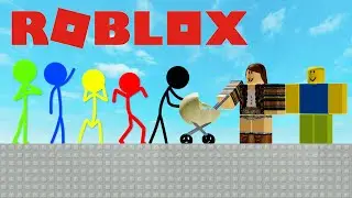 Stickman VS Roblox: Roblox School - AVM Shorts Roblox Animation