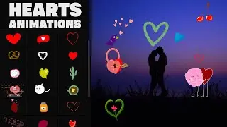 Cartoon Animated Hearts Stickers Unity