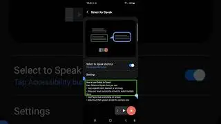 Speech Selection on Android Phone -  How to Use and Configure