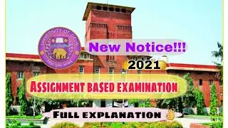 Official notice by #du for updation in examination form for second semester | #Assignment_based | du