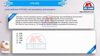 1Y0-402 - Citrix XenApp and XenDesktop 7.15 Assessment, Design, and Advanced Configurations (CCE-V)
