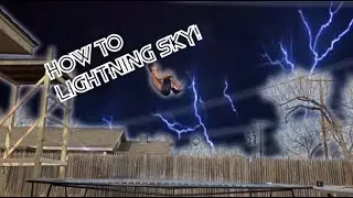 HOW TO DO A LIGHTNING SKY EFFECT IN AFTER EFFECTS! NO PLUGINS! - GTRAMP VFX