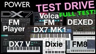 Yamaha DX7 Shoot Out With Arturia DX7 V, Korg Volca FM, Dexed, FM8, FM Player & KQ Dixie,  Full Test