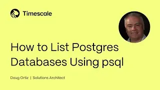 How to List Postgres Databases Using psql