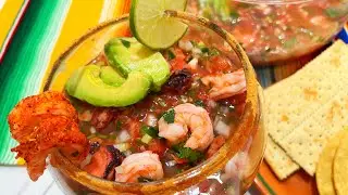YO TE DIGO CÓMO HACER EL MEJOR CÓCTEL DE CAMARÓN CON PULPO,  RECETA DE LA ABUELITA.