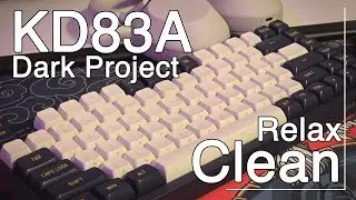 [ASMR] Relaxing keyboard cleanup | Dark Project KD83A
