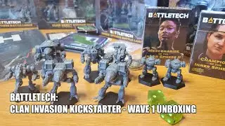 Battletech: Clan Invasion Kickstarter Wave 1 Unboxing!