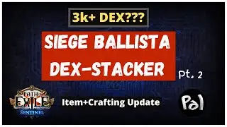 Dex-Stacking Ballista Build - Gear Crafted, Leveling a Bosser + 100 Feared! | 3.18 Poe, Sentinel