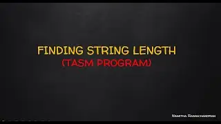 FINDING STRING LENGTH -TASM PROGRAM