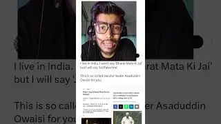 Asuddin Owaisi should be disqualified, such people are a threat to India and our Constitution?