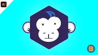 How To Logo Design Illustrator Tutorial | Logo Design Illustrator | Cartoon Logo Design Illustrator