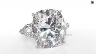 Stunning Cushion cut Diamond Jewelry render (Jewelry Animation)