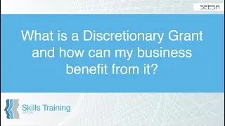 What is a Discretionary Grant and how can my business benefit from it?