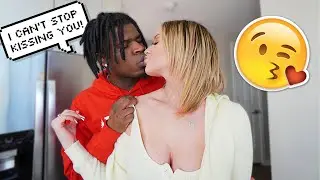 CAN'T STOP KISSING AND HUGGING MY GIRLFRIEND PRANK! *24 hours*