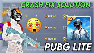 PUBG Lite CRASH FIX SOLUTION 😍 - PUBG Mobile Lite Crash Fixed | PUBG Lite Crash Problem solved 🥳