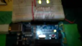First arduino project... multi blink design with 10 bar LED module (BLURRY!!!)