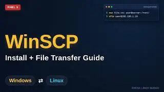 WinSCP setup  for Beginners | Installation & File Transfer (SCP/SFTP) | RHCSA | Hindi