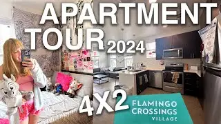 DCP APARTMENT TOUR 2024 - 4X2 Flamingo Crossings WEST | Disney College Program | CRP/CEP/AEP
