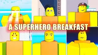 A SUPERHERO BREAKFAST 🍳 *All Endings, Badges and Full Walkthrough* Roblox