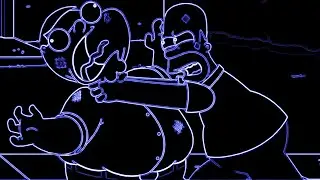 Peter Griffin vs  Homer Simpson Vocoded to Blue Da Ba Dee