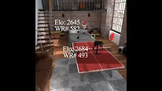 Rank 493 VS 582 ELEVEN Table Tennis VR